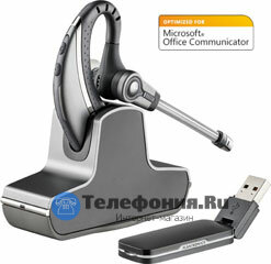 Plantronics W430/A-M, Savi, беспроводная гарнитура PL-W430/A-M для компьютера (DECT), MOC, Lync